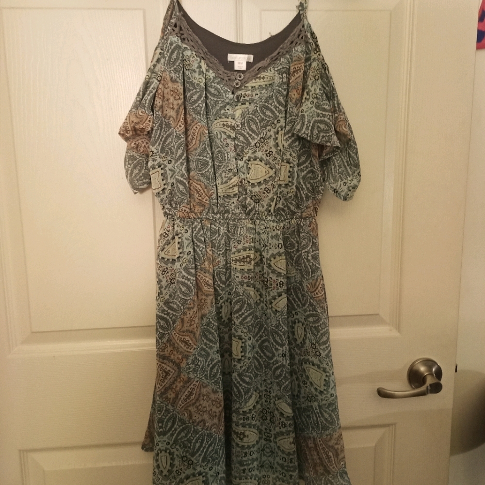Paisley print dress